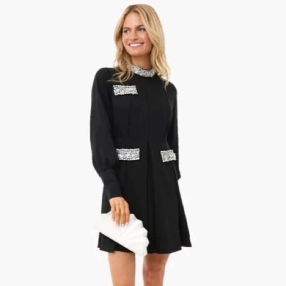 NWT | Tuckernuck Embellished Black Hoyt Dress Large‎ - Picture 2 of 7